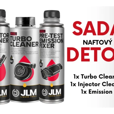 JLM sada naftový detox - vstrekovače, turbo, katalyzátor
